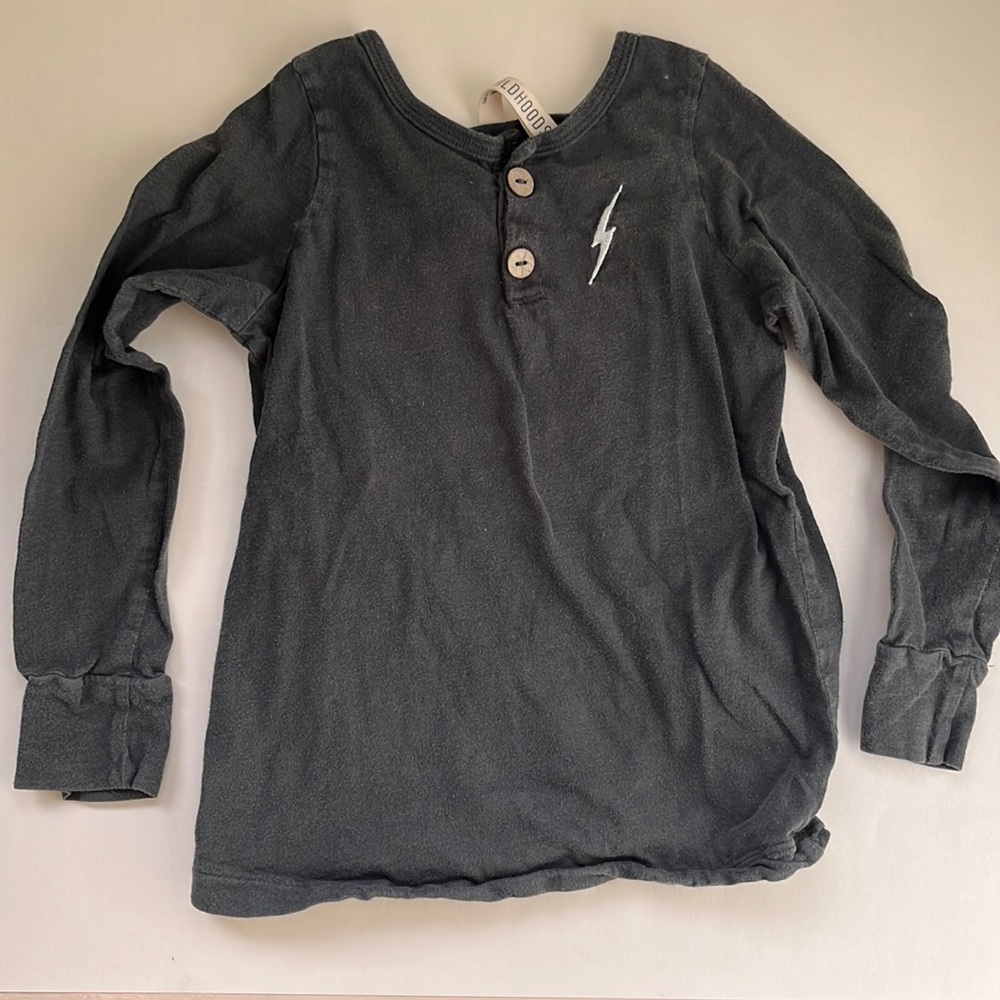 Childhoods Clothing Lightning Bolt Henley 6/7